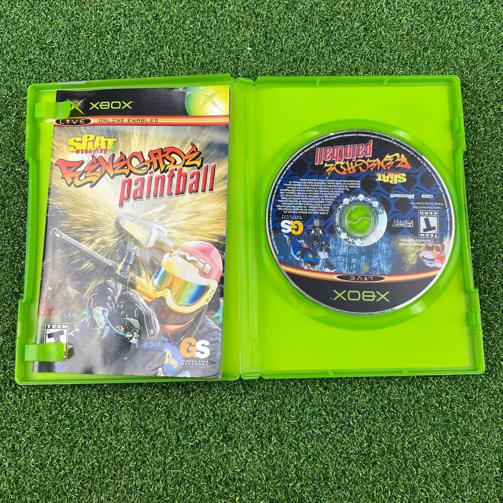 Splat Magazine Renegade Paintball (Microsoft Xbox, 2005) Complete CIB